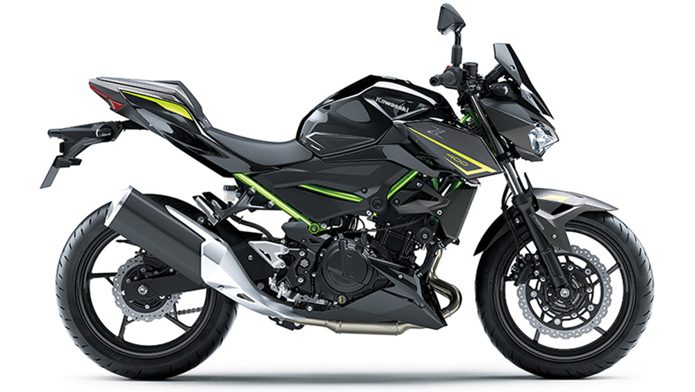 Kawasaki Z400ASB xanh
